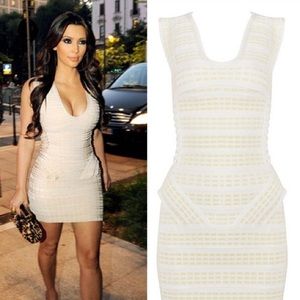 White bodycon dress